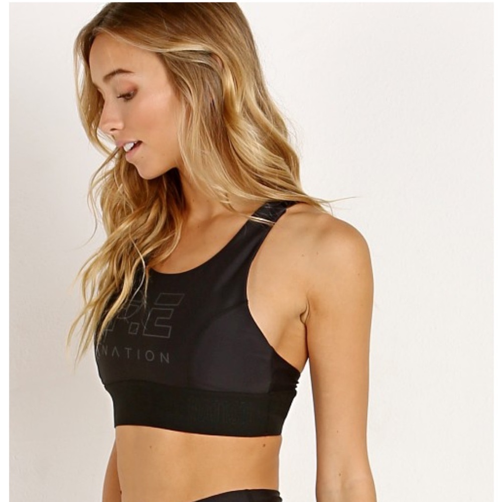 PE NATION Groundstroke Crop Black - Picture 2 of 6